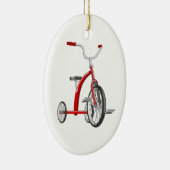 Realistisch-rode driewieler keramisch ornament (Rechts)