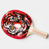 Realistisch Rode Tijger - Tiger Ping Pong Paddle Tafeltennisbatje (Zijkant)