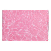 Realistisch roze waterpatroon kussensloop (Achterkant-Links)