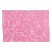Realistisch roze waterpatroon kussensloop (Achterkant-Rechts)