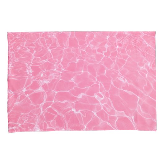 Realistisch roze waterpatroon kussensloop (Voorkant-Rechts)