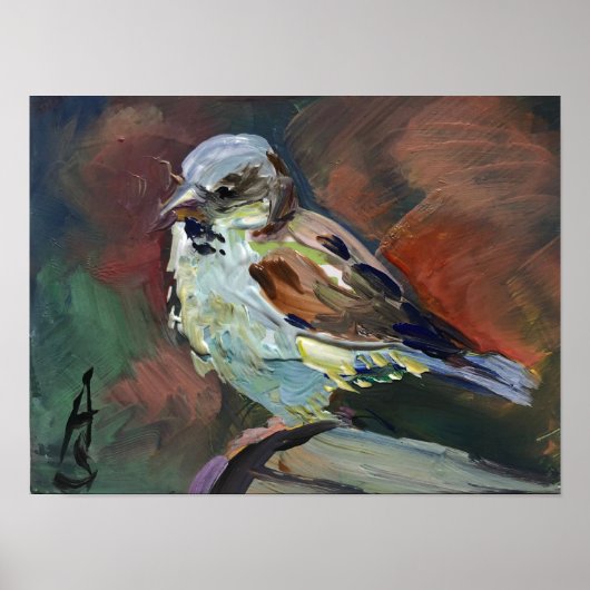 realistisch schilderij, mus poster (Voorkant)