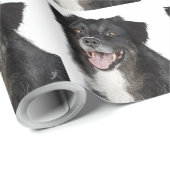 Realistisch schilderij van een mooie hond cadeaupapier (Rol Hoek)