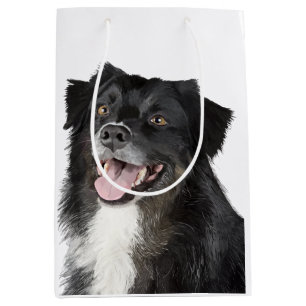 Realistisch schilderij van een mooie hond medium cadeauzakje