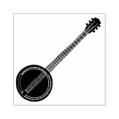 Realistisch stijl Banjo Graphic Rubberstempel (Afrduk)