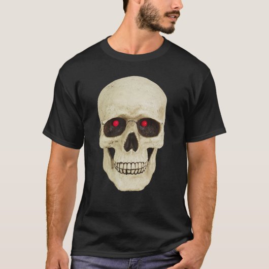 Realistisch t-shirt met de schedel (Voorkant)