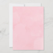 Realistisch Teddy Bear Pink Balloon Baby shower Kaart (Achterkant)