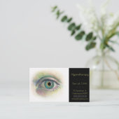 Realistisch tekenen van menselijke ogen visitekaartje (Staand voorkant)