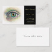 Realistisch tekenen van menselijke ogen visitekaartje (Voorkant / Achterkant)