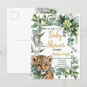 Realistisch Tiger Cub Genderneutraal Baby shower Briefkaart