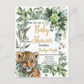 Realistisch Tiger Cub Genderneutraal Baby shower Briefkaart (Voorkant)