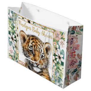 Realistisch Tiger Cub Genderneutraal Baby shower Groot Cadeauzakje
