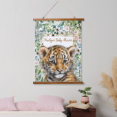 Realistisch Tiger Cub Genderneutraal Baby shower Hangend Wandkleed (Slaapkamer)