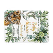 Realistisch Tiger Cub Genderneutraal Baby shower Magneet (Horizontaal)