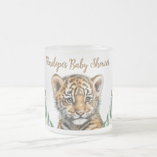 Realistisch Tiger Cub Genderneutraal Baby shower Matglas Koffiemok