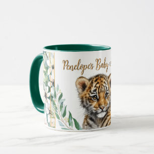 Realistisch Tiger Cub Genderneutraal Baby shower Mok