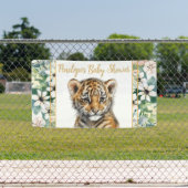 Realistisch Tiger Cub Genderneutraal Baby shower Spandoek (Insitu)