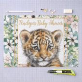 Realistisch Tiger Cub Genderneutraal Baby shower Tissuepapier (Craft)