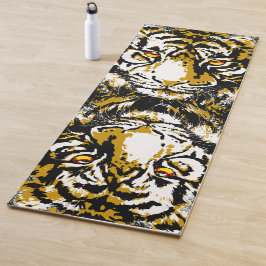 Realistisch Tiger Yoga Mat - Grote kat uit het wil