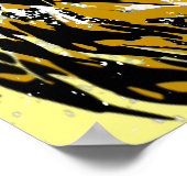 Realistisch tijger Poster - Beige Tiger Head Teken (Hoek)