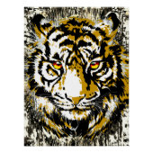 Realistisch tijger Poster Glossy - Cool Tiger Head (Voorkant)