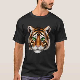 Realistisch Tijgergezicht Wilde Dieren Kunst T-shirt