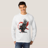 Realistisch trash Polka Crow T-shirt (Voorkant volledig)