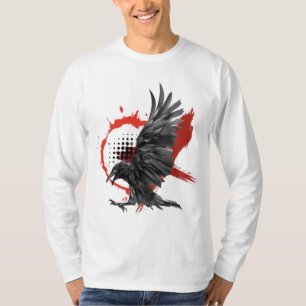 Realistisch trash Polka Crow T-shirt