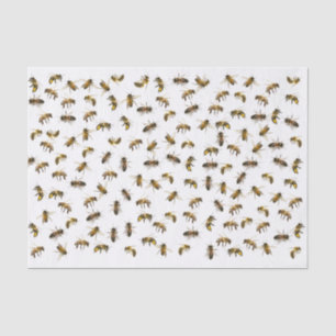 Realistisch uitpakken of uitpakken van honingbijen tissuepapier