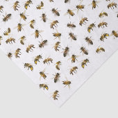 Realistisch uitpakken of uitpakken van honingbijen tissuepapier (Detail)