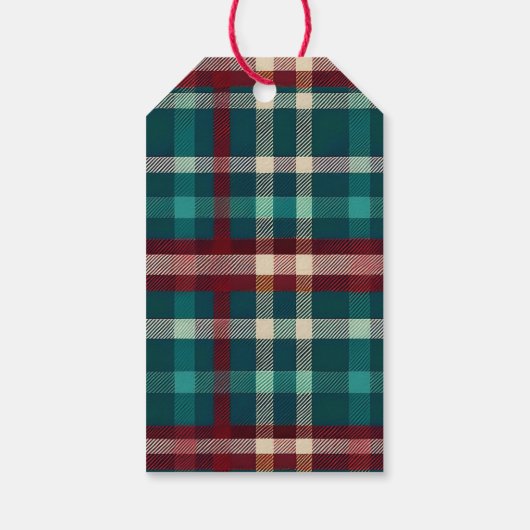 Realistisch van Kerstman Noordpool Kerstmis Cadeaulabel (Achterkant)