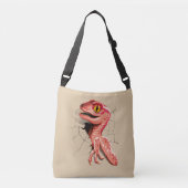 Realistisch Velociraptor Dinosaur Hatching Crossbody Tas (Voorkant)