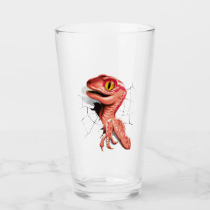 Realistisch Velociraptor Dinosaur Hatching Glas