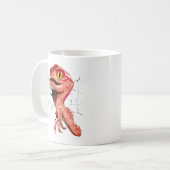 Realistisch Velociraptor Dinosaur Hatching Koffiemok (Voorkant links)
