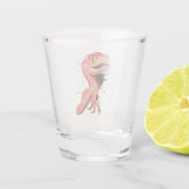 Realistisch Velociraptor Dinosaur Hatching Shot Glas (Achterkant)