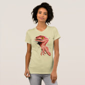 Realistisch Velociraptor Dinosaur Hatching T-shirt (Voorkant volledig)