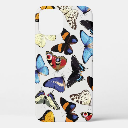 Realistisch vlinders collectie. Case-Mate iPhone case (Achterkant)