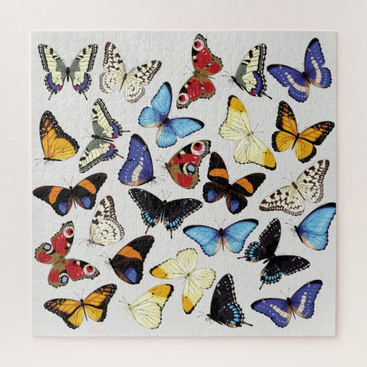 Realistisch vlinders collectie. legpuzzel (Verticaal)