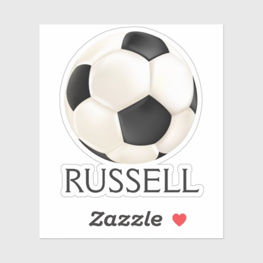 Realistisch Voetbal Sticker (Vel)