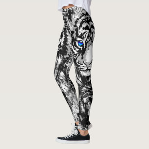 Realistisch White Tiger Head - Leggings van de Rep