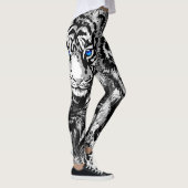 Realistisch White Tiger Head - Leggings van de Rep (Rechts)