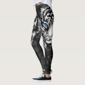 Realistisch White Tiger Head - Leggings van de Rep (Links)