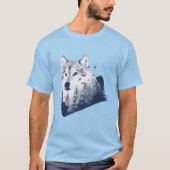 Realistisch Wolf Forest T-Shirt (Voorkant)