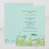 Realistisch Zee Turtle Baby shower of Birthday Par Kaart (Voorkant / Achterkant)