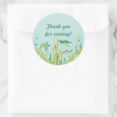 Realistisch Zee Turtles  Party Favor Ronde Sticker (Tas)