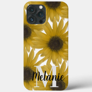 Realistisch Zonnebloemen Patroon Naam Case-Mate iPhone Case