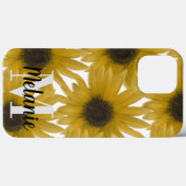 Realistisch Zonnebloemen Patroon Naam Case-Mate iPhone Case (Achterkant (horizontaal))