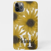 Realistisch zonzonnebloemtuin - aangepast monogram Case-Mate iPhone case (Achterkant)