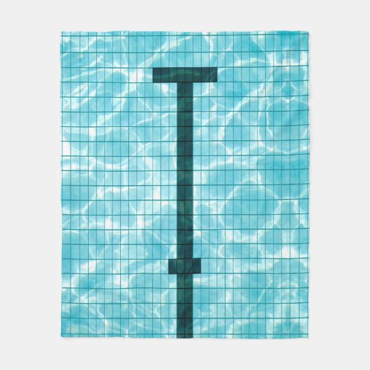 Realistisch zwembad: zwemblam fleece deken (Voorkant)