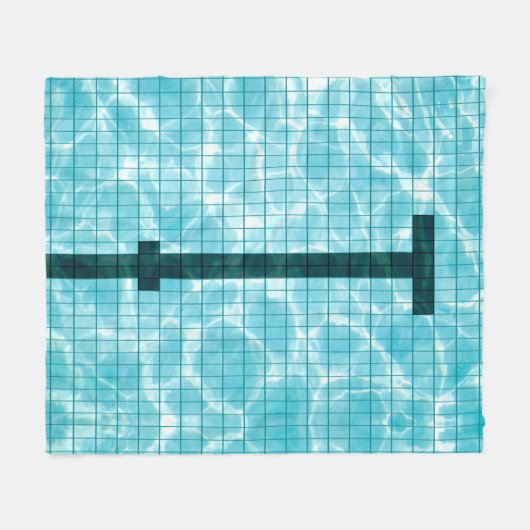 Realistisch zwembad: zwemblam fleece deken (Voorkant (Horizontaal))